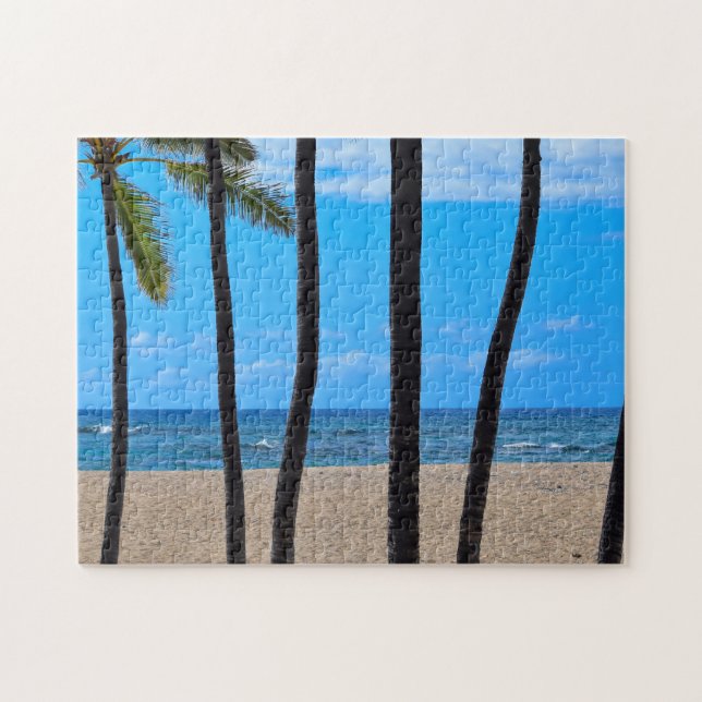 Linje Handflatan - Beach - Ocean Puzzle Pussel (Horisontell)