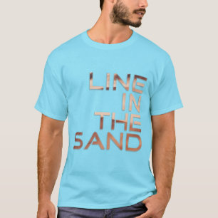 Linje i sanden t shirt