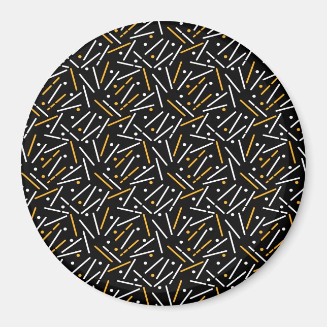 Linje Mönster 4 Magnet (Framsidan)