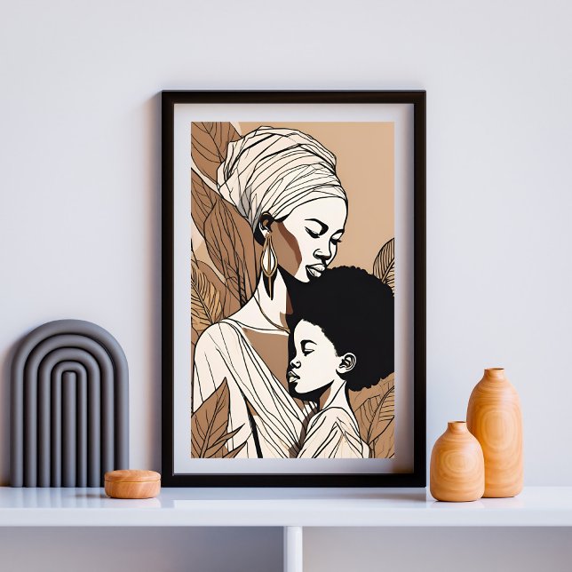 Linje och själ – Den afrikanska moderskapets ande Poster (Skapare uppladdad)
