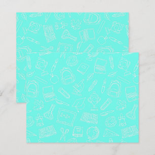 Linje Teckning skolförråd Mönster