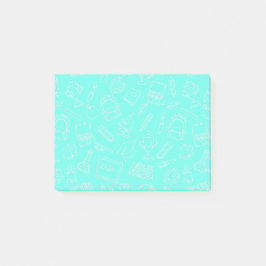 Linje Teckning skolförråd Mönster Post-it Block