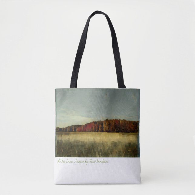 Linje Träd under hösten - Artist - Shaw Foundation Tygkasse (Framsida)