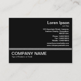 Linje v2 - Svartvitt Visitkort