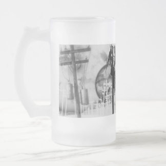 Linjearbetare frostad ölmugg frostat ölglas
