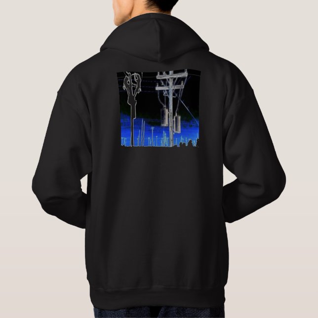 Linjearbetare Hoodie (Baksida)