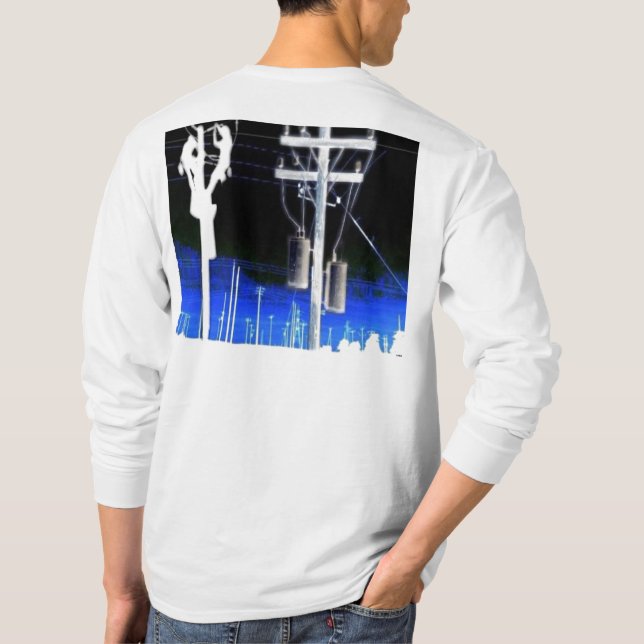 Linjearbetare långärmadskjorta tee (Baksida)