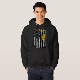 LinjearbetareHoodie Sweatshirt Med Luva