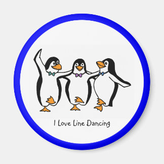 Linjedansing: Dansingpenguiner Magnet