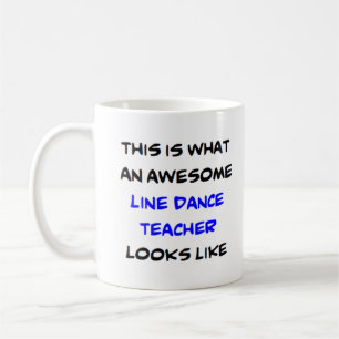 linjedanslärare, fantastisk kaffemugg