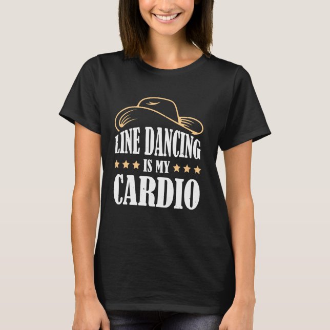 Linjeduo är min konditionsträning t shirt (Framsida)