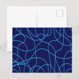 Linjekonst i kontrastmodeller vykort