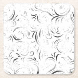 Linjekonst, Kangaroo, Ghost Papper Underlägg Kvadrat