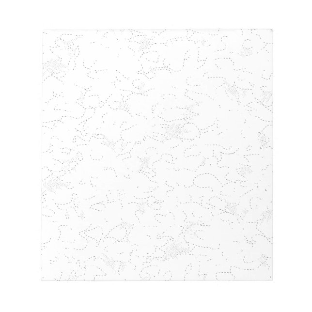 Linjekonst, Katfärvit, Fantasy Magnetic Anteckning Anteckningsblock (Framsida)