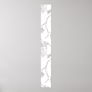 linjekonst, Snö-drivrutin, Vista White Pedestal Si Poster