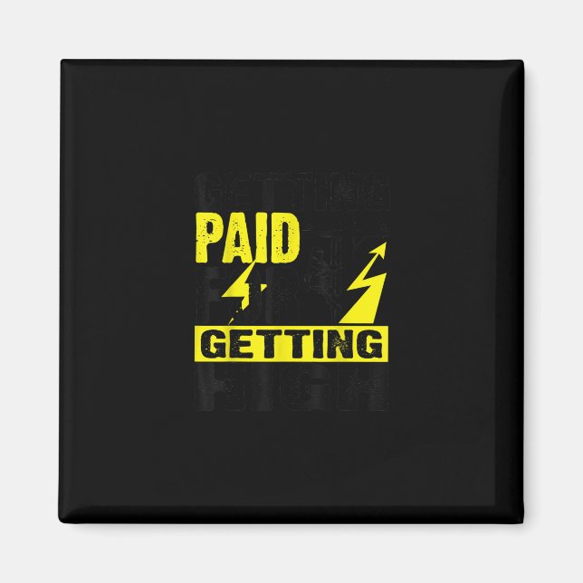 Linjeman från Electrician Gift Electric Power Line Magnet (Framsidan)