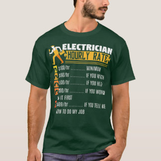 Linjeman Gift för elektriker T Shirt
