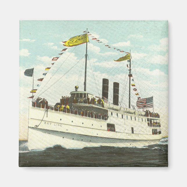 Linjen i Frakt Bay - Cape Cod Magnet (Framsidan)