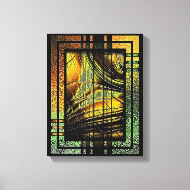 Linjen I Honiggold Insvept Canvas (Framsida)