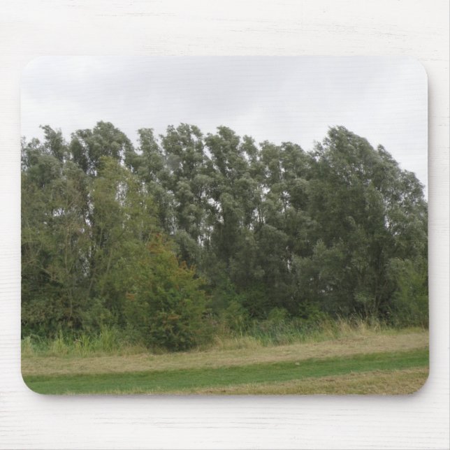 Linjen Träd liggande liggande Mousepad Musmatta (Framsidan)