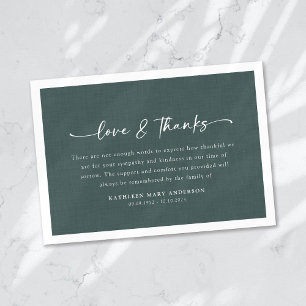 Linjenffektskript för enkel Grönt,  Tack Kort