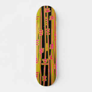 Linjer Abstrakt - 02 Mini Skateboard Bräda 18,7 Cm