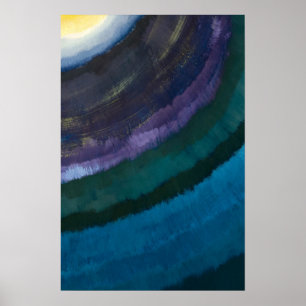 Linjer Art i färgad Abstrakt Poster