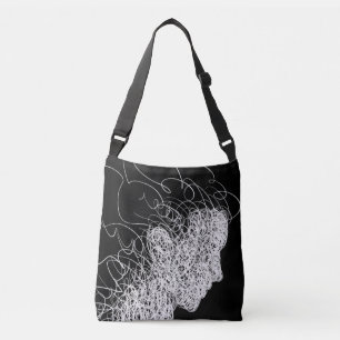 Linjer Artwork Tote Bag Axelväska
