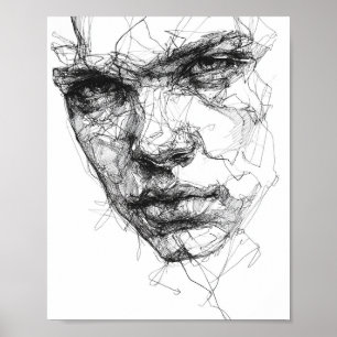 Linjer av en bruten blick poster
