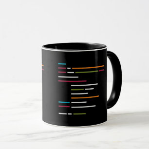 Linjer av kod om Mörk Mode for Programming Älska Mugg