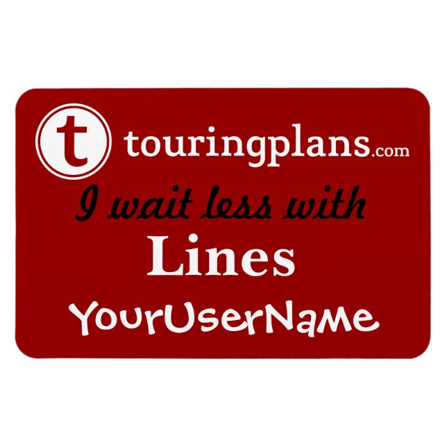 Linjer bil och återställ dörrmagnet (rött) magnet (Horisontell)