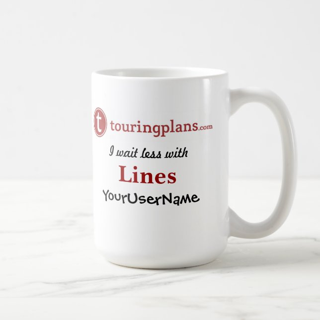 Linjer Classic White 15 oz. Mugg (Höger)