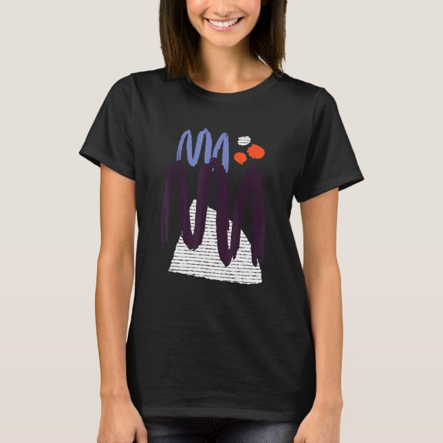 Linjer Design för abstrakt T Shirt (Framsida)