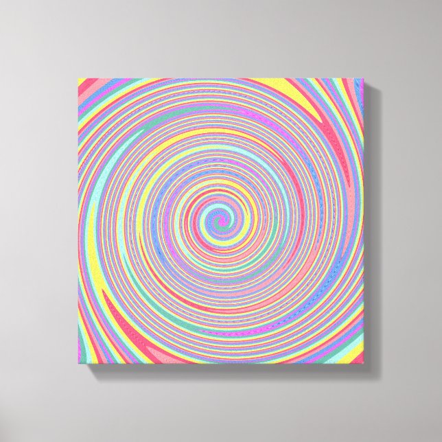 Linjer Färg Swirl Canvas (Framsida)