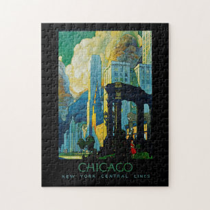Linjer för Chicago ~-New York central Pussel