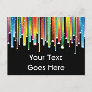 Linjer för färgvykort vykort