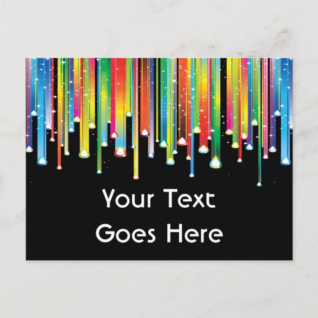 Linjer för färgvykort vykort (Framsida)