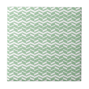 Linjer för Herringbone för Seafoam Mintgrönt Kakelplatta
