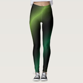 Linjer för st patricks dayvariabelgrönt leggings