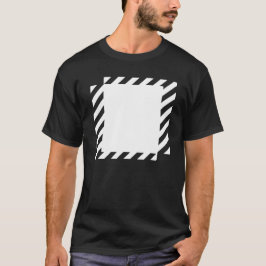 linjer fyrkantig design t shirt