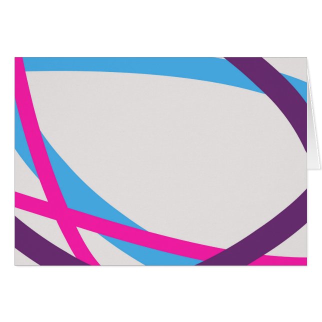 Linjer Hälsningskort (Framsidan Horizontal)