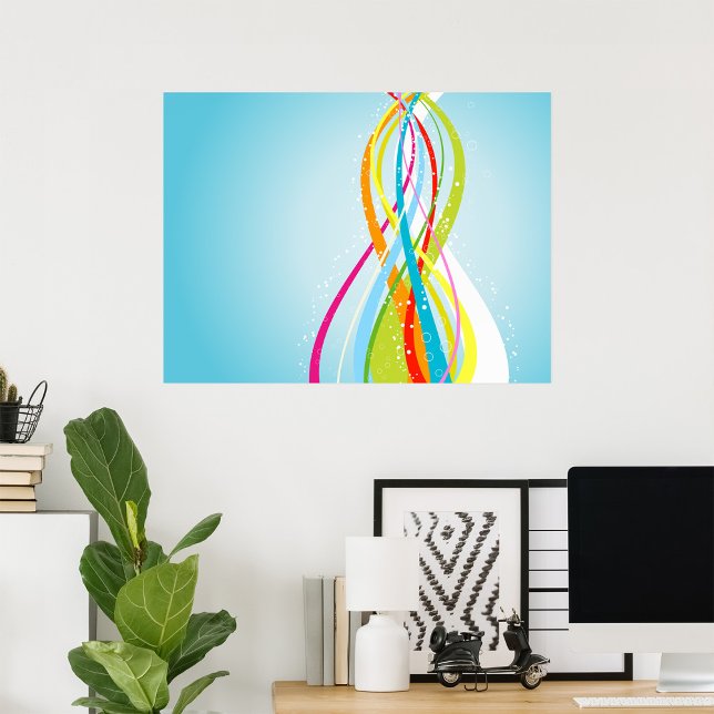 Linjer i Rainbow Färg Poster (Skapare uppladdad)