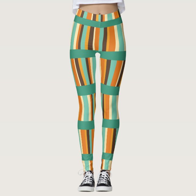 LINJER i RAND Leggings (Framsida)