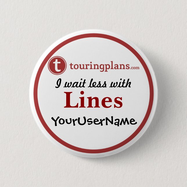 Linjer knäppas - design 2 (vit) knapp (Framsida)