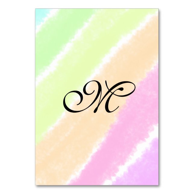 Linjer lägga till ditt monogram bordsnummer (Framsidan)