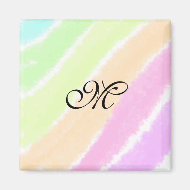 Linjer lägga till ditt monogram magnet (Framsidan)