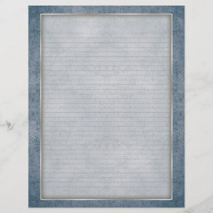 Linjer Letterhead (tillval) med Åldras Ram Teal