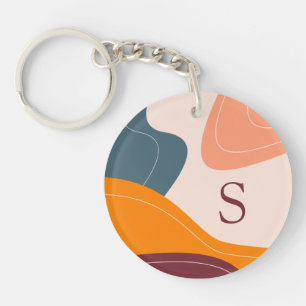 linjer monogram för geometrisk våg med Elegant a