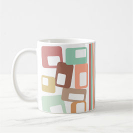 Linjer och rektanglar kaffemugg