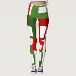 Linjer och rektanglar leggings